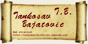 Tankosav Bajatović vizit kartica